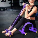 Six tube upgraded sit ups abdominal exercises yoga fitness tension rope multifunctional foot pedal stretcher - V.I.P Digital Presence