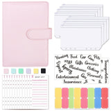 A6 Loose-Leaf Binder Budget Book Macaron Notebook Leather PU Loose-Leaf Book Cash Budget Handbook - V.I.P Digital Presence