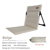 Silla con respaldo para acampar al aire libre, silla plegable portátil, silla de ocio, silla para balcón, parque, césped, silla de picnic