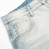 American Cleanfit Washed Denim Long Pants Men's Vintage Street Fashion Loose Straight Leg Distressed Wide Leg Dad Trousers - V.I.P Digital Presence