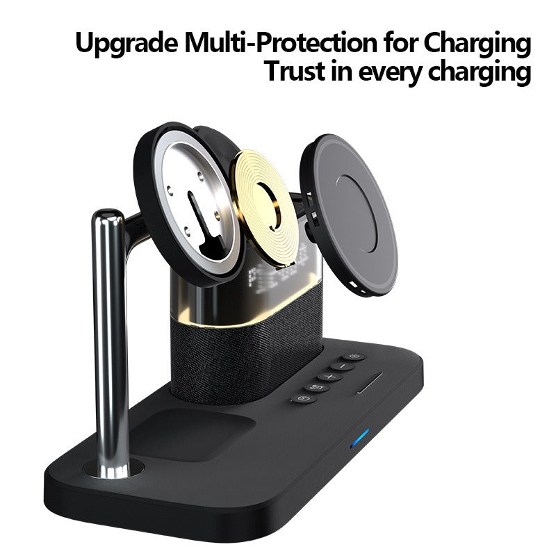 Magnetic wireless charger 3 in 1 wireless charger clock wireless charger suitable for Apple 3 in 1 wireless charger - V.I.P Digital Presence