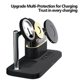 Magnetic wireless charger 3 in 1 wireless charger clock wireless charger suitable for Apple 3 in 1 wireless charger - V.I.P Digital Presence