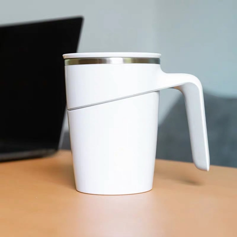 Inner Plastic Outer Steel Belt Handle Stainless Steel Thermos Cup Creative Office Anti-Fall Magic Suction Cup Does Not Pour The Cup - V.I.P Digital Presence