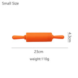 Wooden Handle Silicone Rolling Pin Rolling Pin Roller Flour Pin Small Medium And Large Household Baking Tools And Kitchenware - V.I.P Digital Presence