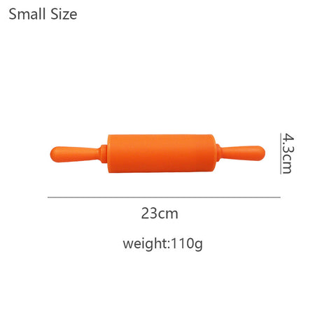 Wooden Handle Silicone Rolling Pin Rolling Pin Roller Flour Pin Small Medium And Large Household Baking Tools And Kitchenware - V.I.P Digital Presence