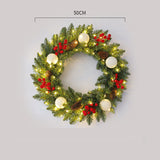 Christmas wreath rattan 30/40/50/60cm Christmas decoration wreath door hanging scene - V.I.P Digital Presence