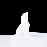 Natural crystal wolf cub carving piece, crystal animal raw stone, mineral specimen, home decoration ornament - V.I.P Digital Presence
