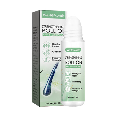 Strengthening Roll On Hair Essential Oil, Scalp Massage Moisturizing Hair Roots Thickening Hair Care Ball Essential Oil - V.I.P Digital Presence