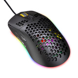 Hollow hole mouse RGB gaming luminous computer office mouse - V.I.P Digital Presence