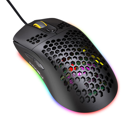 Hollow hole mouse RGB gaming luminous computer office mouse - V.I.P Digital Presence