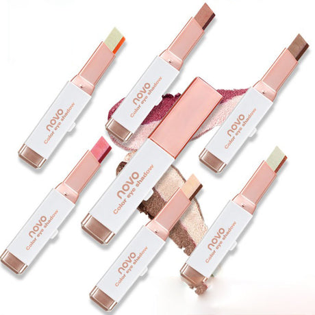 Eyeshadow Stick Stereo Gradient Shimmer Double Color Cream Pen Eye Makeup Cosmetics Tool - V.I.P Digital Presence