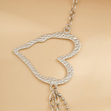 Sweet Cool Ins Exaggerated Big Love Waist Chain Female Personality Metal Thin Chain Body Chain - V.I.P Digital Presence