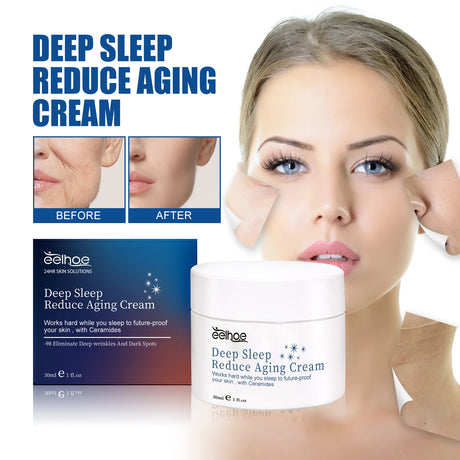 Deep Sleep Reduce Aging Cream, Firming Light Lines Brightening Skin Tone Moisturizing Skin Care Sleep Cream - V.I.P Digital Presence