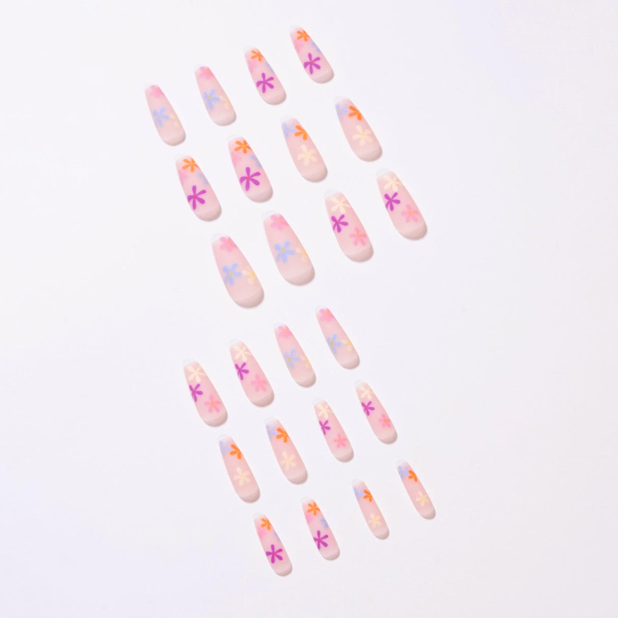 Pastoral Series Rainbow Sunflower Wearing Nail Enhancement Finished Products Fake Nail Enhancement Patch Nail Patch Removable Nail Patch - V.I.P Digital Presence