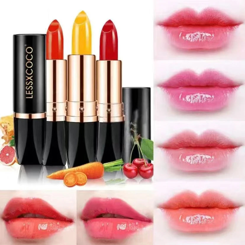 3pcs Temperature Color Change Lipstick Waterproof Lasting Non-stick Cup Lazy Lipstick Moisturizing Nourish Lips Care Makeup Cosmetics - V.I.P Digital Presence