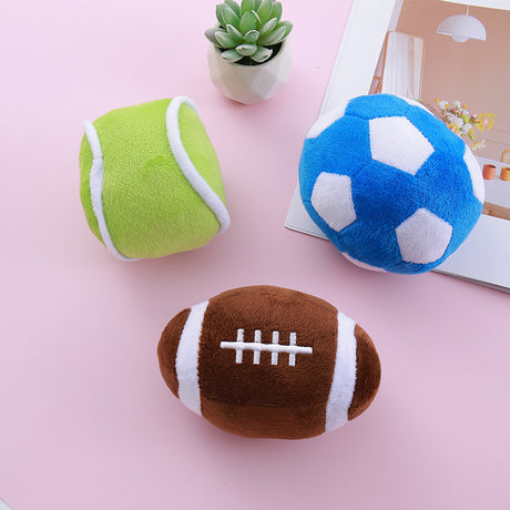 Pet Plush Squeaky Simulation Ball Dog Toy - V.I.P Digital Presence