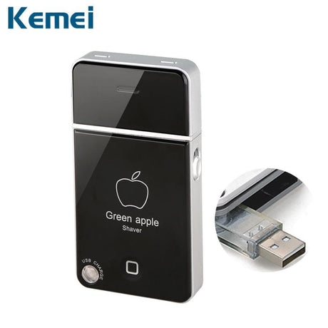 Kemei Mini Portable Men's Electric Shaver USB Charging Reciprocating Razor Beard Trimmer Shaving - V.I.P Digital Presence
