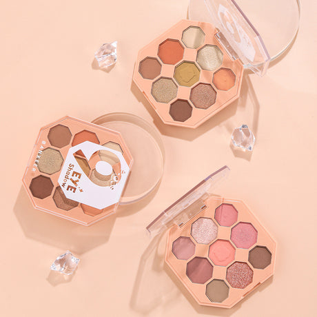 BANXEER Colored Star Shining Beast Nine Color Eye Shadow Disk Lasting Shining Clear Fine Non Flying Powder BM10 - V.I.P Digital Presence