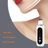 Facial Lift Deep Face Cleaning Red Blue Light Electric Dead Ultrasonic Face Sonic Skin Scrubber Spatula - V.I.P Digital Presence