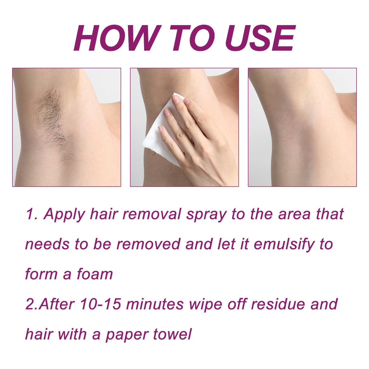 Oceaura Hair Removal Spray Gentle Painless Hair Removal Mousse Spray Underarm Hair Hands Hair Legs Hair Whole Body Hair Removal Spray - V.I.P Digital Presence