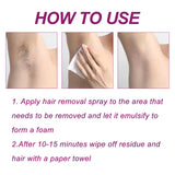 Oceaura Hair Removal Spray Gentle Painless Hair Removal Mousse Spray Underarm Hair Hands Hair Legs Hair Whole Body Hair Removal Spray - V.I.P Digital Presence