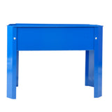 Elevated garden bed metal elevated outdoor flowerpot box suitable for backyard and terrace large flowerpot flower(Blue*2） - V.I.P Digital Presence