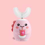 U-shaped electric toothbrush children's rechargeable 2-6-12-year-old rechargeable baby toothbrush U-shaped little dinosaur child - V.I.P Digital Presence