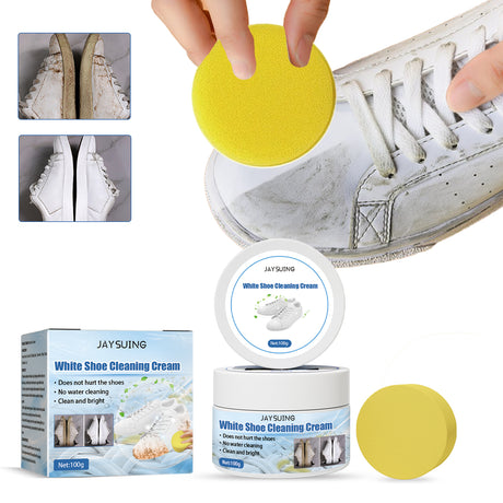 Little White Shoes Cleaning Cream, Little White Shoes Clean Stains Shoes Edge Yellow Free Wash Whitening Cleaning Cream - V.I.P Digital Presence