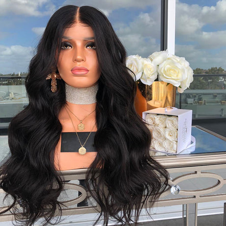 European And American Style New Wig Women's Mid-Section Long Curly Hair Fluffy Chemical Fiber Hair Lace Headgear - V.I.P Digital Presence