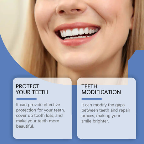 Silicone Resin Denture Set, Enhance Smile Appearance Comfortable Material Denture Beauty Care - V.I.P Digital Presence