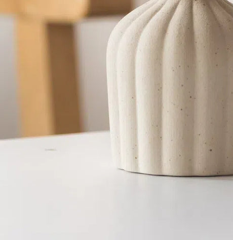 Simple retro frosted coarse pottery circular rust colored home black spot retro pastoral style ceramic vase - V.I.P Digital Presence