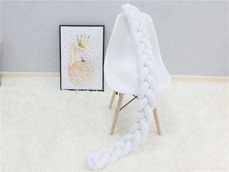 1Pcs 1M/2M/3M Baby Handmade Nodic Knot Newborn Bed Bumper Long Knotted Braid Pillow Baby Bed Bumper Knot Crib Infant Room Decor - V.I.P Digital Presence