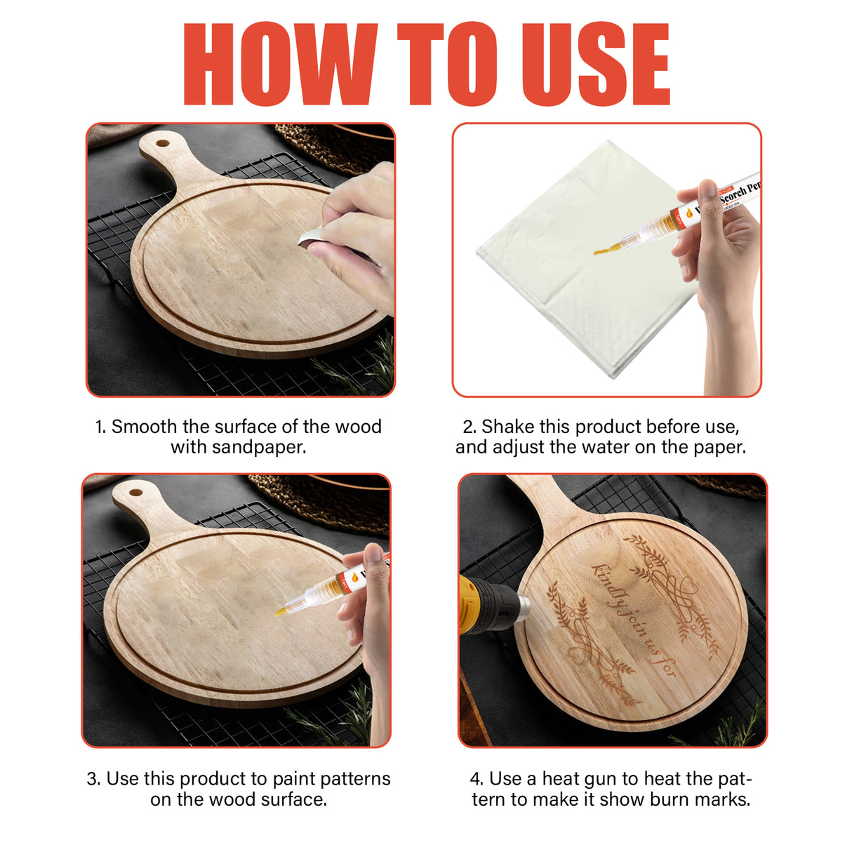 Wood Burning Pen, Children's DIY Pyrography Wood Marking Wood Burning Marker Pen - V.I.P Digital Presence