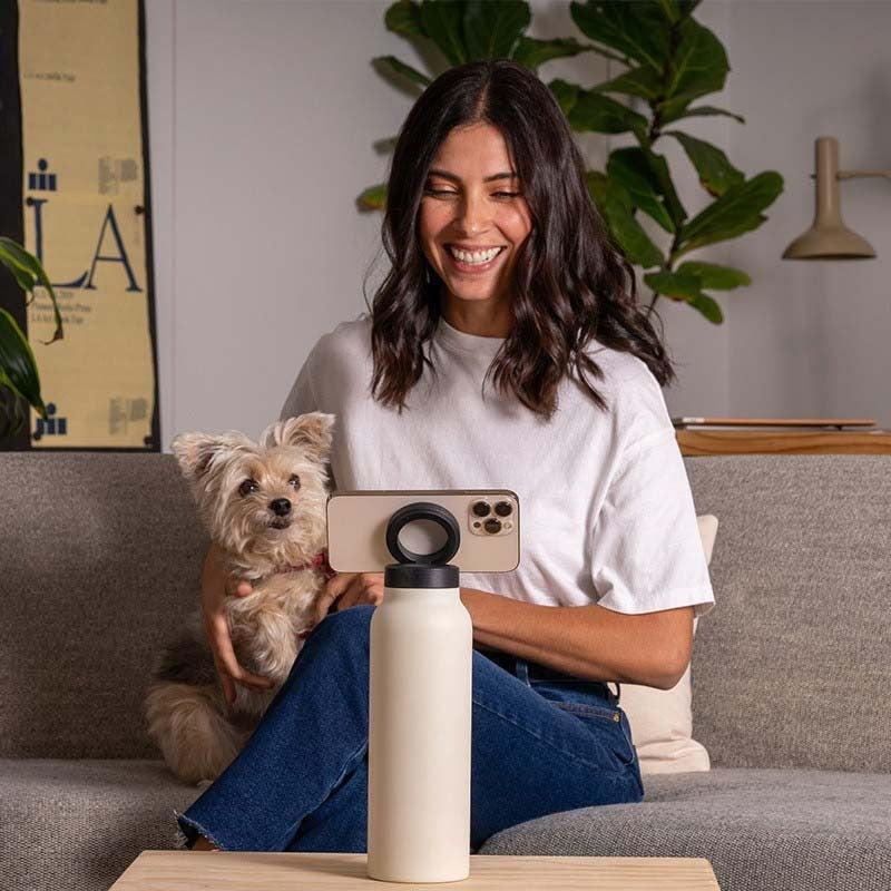 Magnetic insulated cup, phone holder, drama chasing, high aesthetic value, 304 stainless steel sports pot - V.I.P Digital Presence