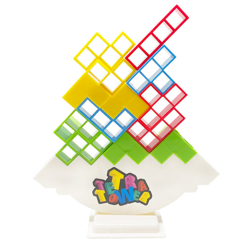 Juego de mesa de bloques de construcción apilables Tetra Tower Fun Balance para niños, adultos, amigos, equipo, dormitorio, familia, noche de juegos y fiesta