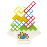 Juego de mesa de bloques de construcción apilables Tetra Tower Fun Balance para niños, adultos, amigos, equipo, dormitorio, familia, noche de juegos y fiesta