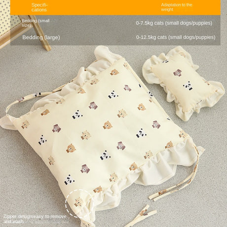 Cat Bed Universal Pet Bed Pet Nest Dog Nest Removable Solid Wood Bed Cute Kitten Princess Bed Pet Supplies - V.I.P Digital Presence