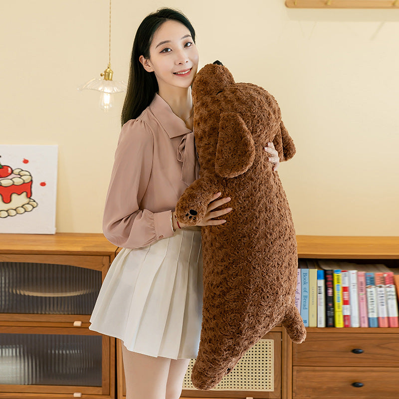 Poodle Doll Super Soft Long Pillow for Lying Dogs Bedside Pillow Doll - V.I.P Digital Presence