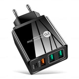 36W PD20W+QC3.0 2.4A dual USB fast charging mobile phone charger 2USB with PD charging head travel charger - V.I.P Digital Presence