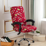 Stretch Printed Computer Office Chair Covers Soft Fit Universal Desk Rotating Slipcovers Removable Washable Anti-Dust Spandex - V.I.P Digital Presence
