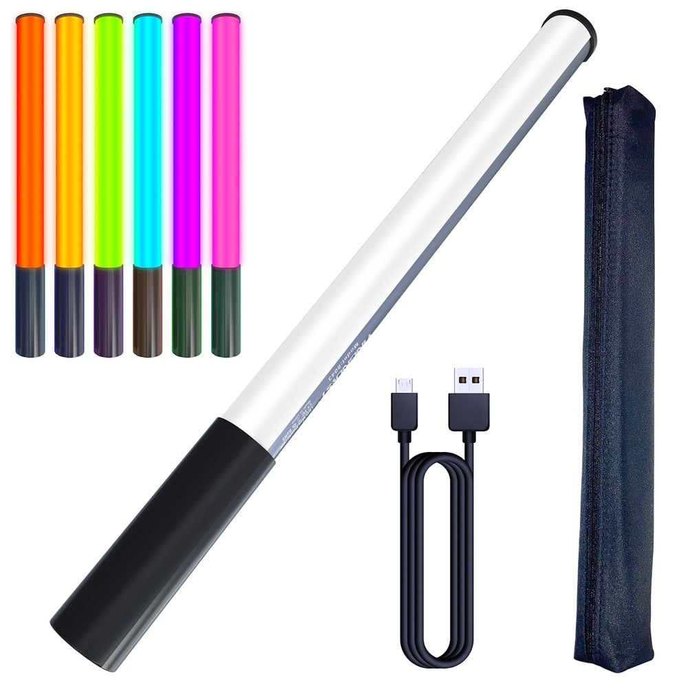 RGB Colorful LED Stick Fill Light Handheld 3200K-5600K LED Flash Light stick Speedlight Photographic Lighting - V.I.P Digital Presence
