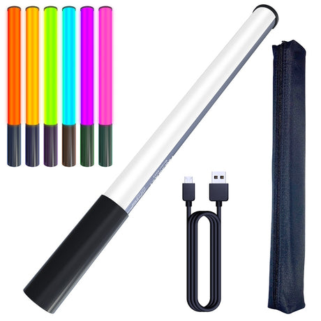 RGB Colorful LED Stick Fill Light Handheld 3200K-5600K LED Flash Light stick Speedlight Photographic Lighting - V.I.P Digital Presence