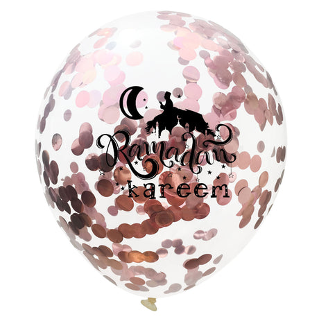 Moon Castle Party Celebrates Latex Balloon Transparent Paper Shard Glitter Balloon Set - V.I.P Digital Presence