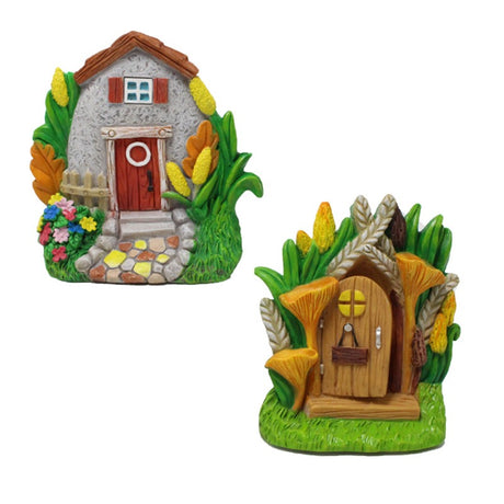 Fairy tale Door and Window Set Decoration Creative Resin Outdoor Garden Door and Window Decoration - V.I.P Digital Presence