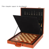 Ajedrez internacional de madera maciza, tablero de ajedrez de madera, juego de ajedrez occidental de lujo para adultos.