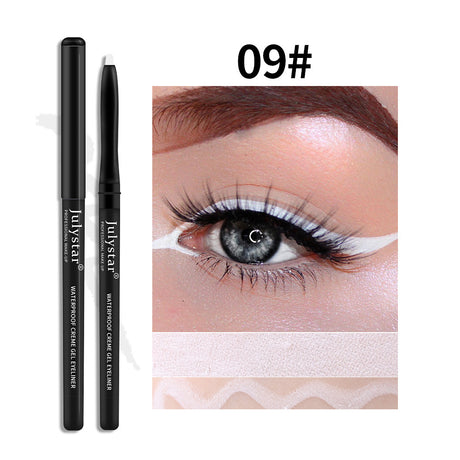 White Eyeliner Pencil Color Eyeliner Cream Not Easy To Smudge Waterproof Oil-Proof Slim Eyeliner Gel Pencil - V.I.P Digital Presence