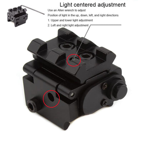 Low base small fishbone mini hanging red laser sight 20mm guide rail - V.I.P Digital Presence