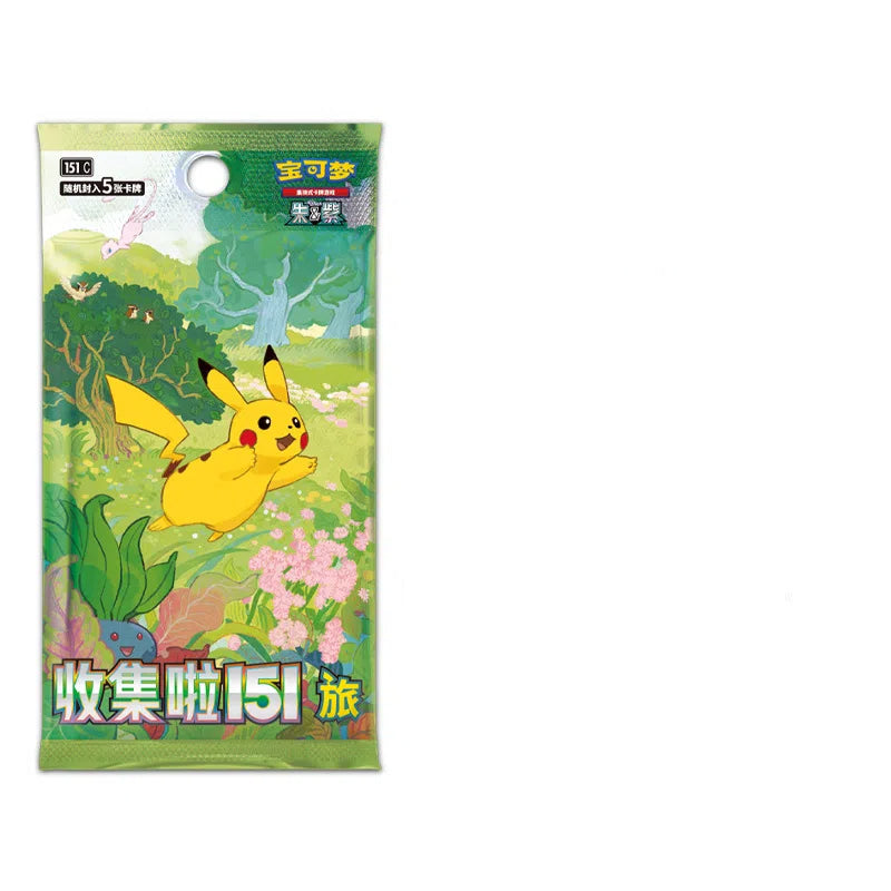 Collect 151 Travel Zhu Zi Collection Swap Card PTCG Simplified Chinese Genuine Card Fat and Thin Supplement Pack - V.I.P Digital Presence