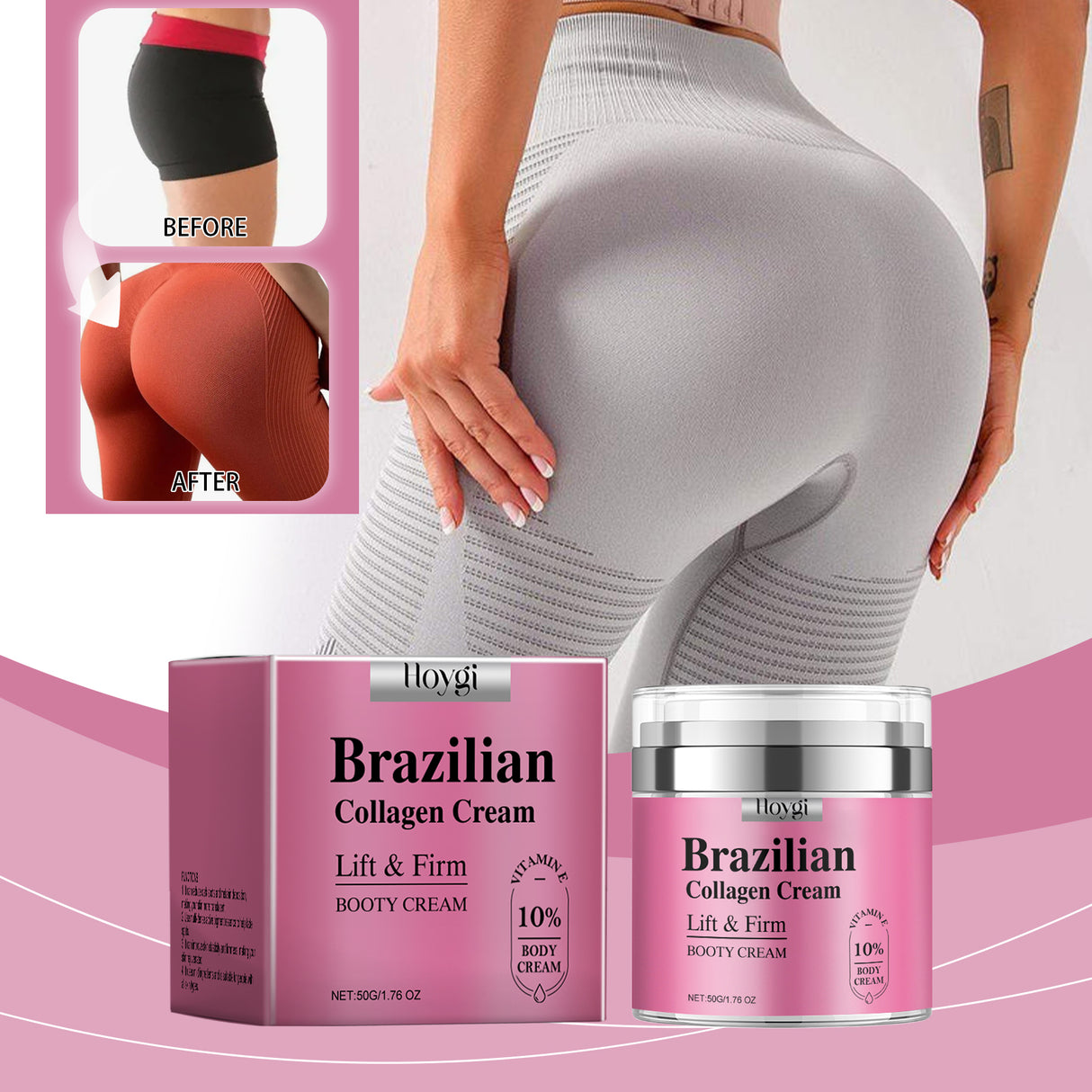 Collagen Butt Cream, Butt Care Lift Hydrating And Moisturizing Butt Line Massage Cream