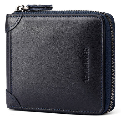 Men's Wallet Leather Zero Purse Zipper Wallet Horizontal Multi-Function Gift Box Wallet - V.I.P Digital Presence